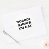 誰もImゲイ ラウンドシール (封筒)