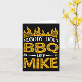 誰もMikeのようなBbqをしない カード (黄色い花)