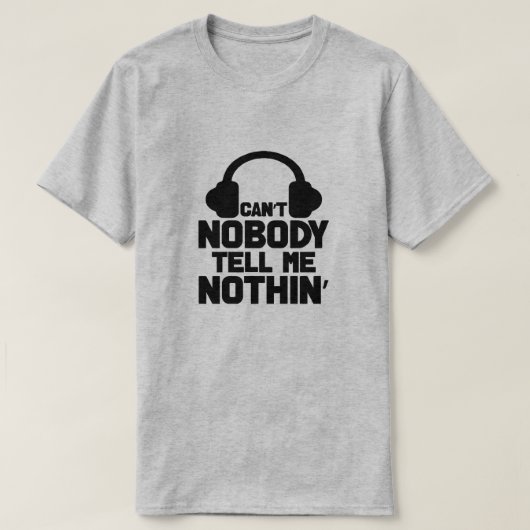 誰もTシャツを何も言わない Tシャツ (デザイン正面)