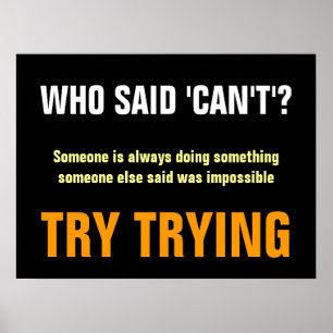 誰やる気を起こさせるが言った引用文プリント ポスター