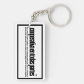 誰やる気を起こさせるにでも贈る勇気付けられる キーホルダー (裏面)