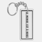 誰やる気を起こさせるにでも贈る勇気付けられる キーホルダー (正面左)