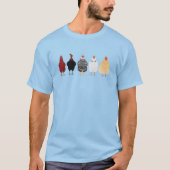 誰よりもニワトリを愛してる Tシャツ (正面)