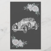 誰を当てる |の結婚車ブライダルシャワーゲームカード チラシ (裏面)