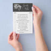 誰を当てる |の結婚車ブライダルシャワーゲームカード チラシ (ハンドル)