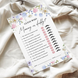 誰を当てる | ママかパパ | 赤ちゃんシャワーゲーム