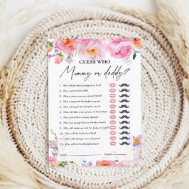 誰を当てる | ママかパパ | 赤ちゃんシャワーゲーム