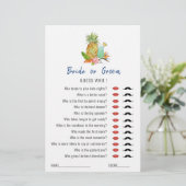 「誰を当てる」熱帯テーマブライダルシャワーゲーム (スタンド正面)