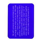 誰を愛するかを選ぶ引用文幸せな人間関係 マグネット (縦)