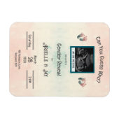 「誰を推測」が超音波ベビーシャワーを明らかにする マグネット (横)