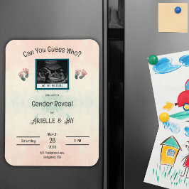 「誰を推測」が超音波ベビーシャワーを明らかにする マグネット