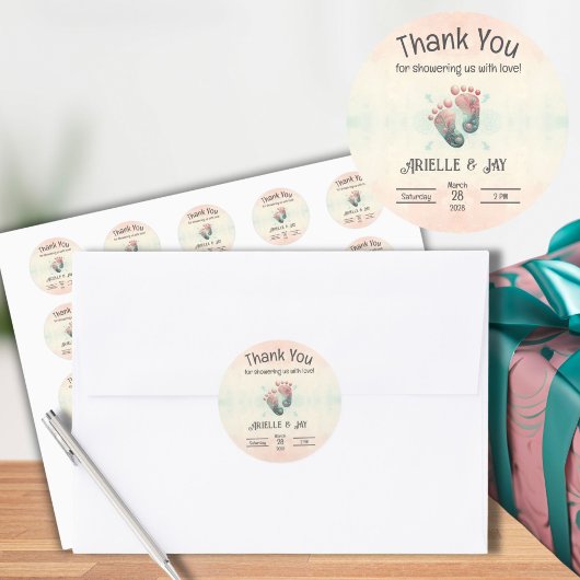 「誰を推測」が超音波ベビーシャワーを明らかにする ラウンドシール