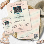 「誰を推測」が超音波ベビーシャワーを明らかにする 招待状