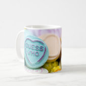 "誰を推測"愛するハートスイーツマグ コーヒーマグカップ (正面左)