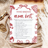 誰イタリアンがママの赤ちゃんシャワー最高のゲームを知っている 招待状