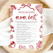 誰イタリアンがママの赤ちゃんシャワー最高のゲームを知っている 招待状