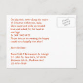 誰婚約したが結婚するか当ててみろ!!! 案内ポストカード (裏面)