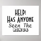 誰救済かリングや輪のサインを見ておもしろい結婚いる ポスター (正面)