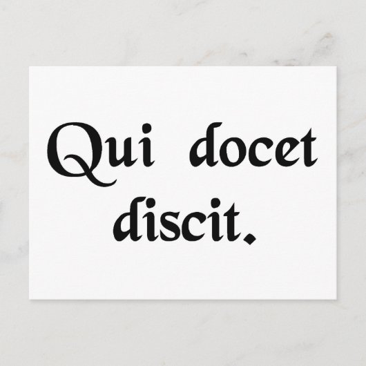 誰教え学。 ポストカード (正面)