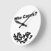 誰気に? ラウンド壁時計 (傾斜)