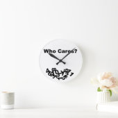 誰気に? ラウンド壁時計 (ホーム)