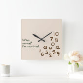 誰気に?私は退職した. スクエア壁時計 (ホーム)