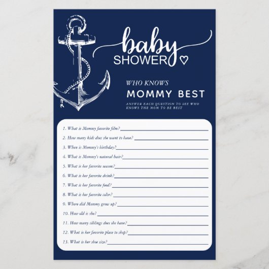 誰航海のが母の赤ん最高のだシャワー海軍 (正面)