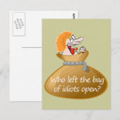 誰離れがバッグのおもしろい引用文 ポストカード (正面/裏面)