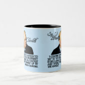 課税のウィンストン・チャーチルの引用文 ツートーンマグカップ (中央)