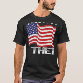 課税は盗難アメリカ合衆国国旗Libertarian An Tシャツ (正面)