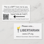 課税は盗難カードです 名刺 (正面/裏面)