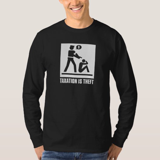 課税は盗難ワイシャツです Tシャツ (正面)