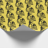 課税は盗難包装紙です ラッピングペーパー (角)