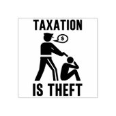 課税は盗難2" x 2"ゴム印 ラバースタンプ (インプリント)