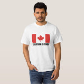 課税は盗難-カナダです Tシャツ (正面フル)