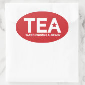 課税済み楕円 楕円形シール (バッグ)