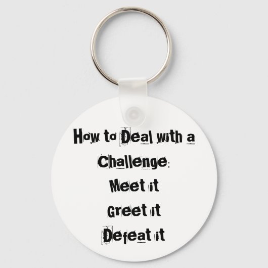 課題に対処する方やる気を起こさせる法 キーホルダー (正面)