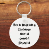 課題に対処する方やる気を起こさせる法 キーホルダー (正面)