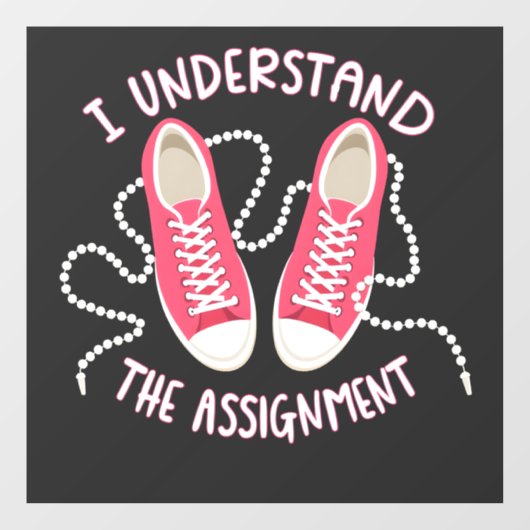 課題のチャックと真珠は理解 ウィンドウサイン (シート)