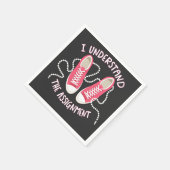 課題のチャックと真珠は理解 スタンダードカクテルナプキン (角)