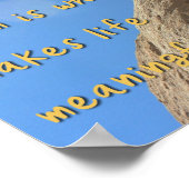 課題は人生を面白いものにする – ポスター (角)