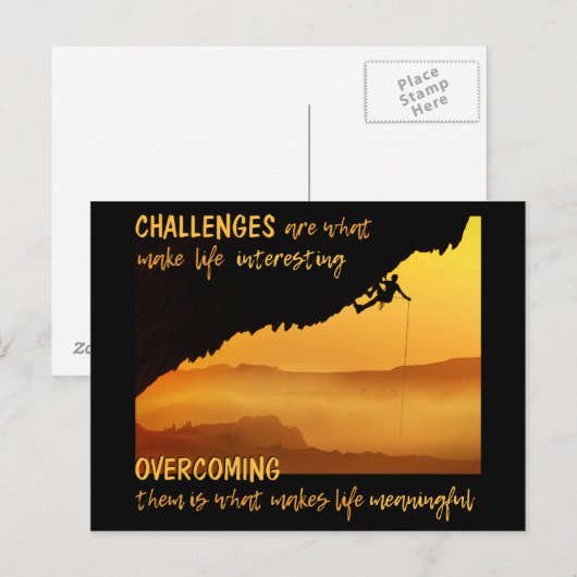 「課題」のはがき ポストカード (正面/裏面)