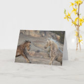 課題-自由に駆け寄るグリーティングカード カード (黄色い花)