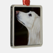 調べるSaluki メタルオーナメント (右)