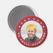 調べ過ぎよう |トランプの髪の写真 マグネット (正面/裏面)