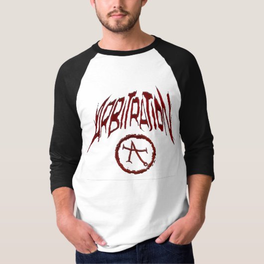 調停の野球のワイシャツ(灰色か黒) Tシャツ (正面)
