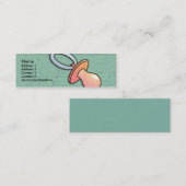 調停者の細いプロフィールカード スキニー名刺 (正面/裏面)