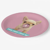 調停者を持つかわいい子犬 ペーパープレート (アングル)