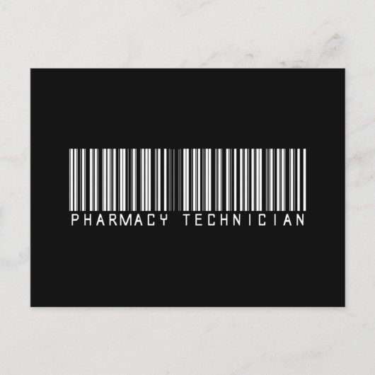 調剤技術者 バーコード ポストカード (正面)