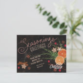 調味料あいさつビジネスホリデーポストカード シーズンポストカード (スタンド正面)